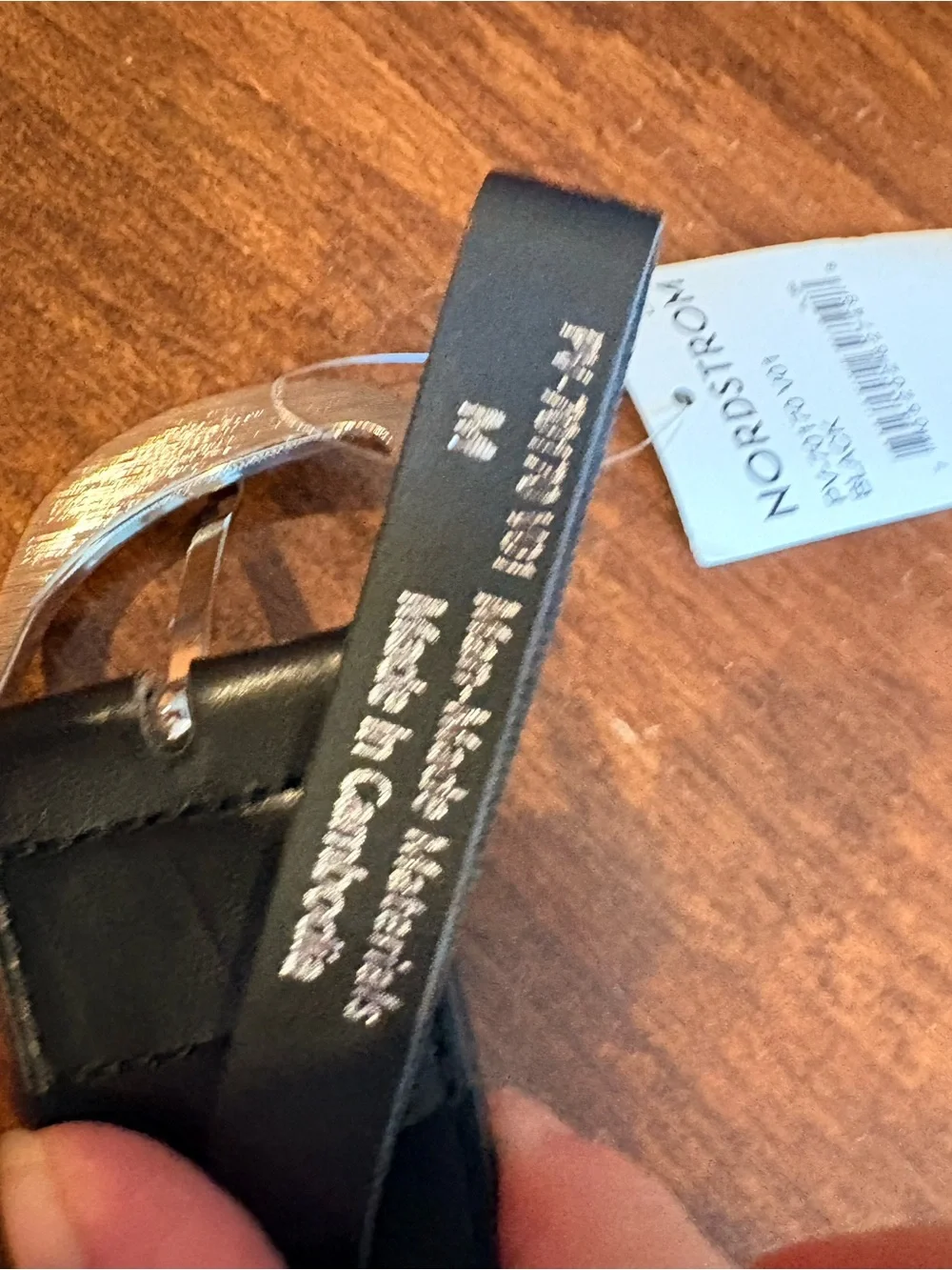 NWT Classic Black Womens Belt with Silver-Tone Buckle.  Size M.